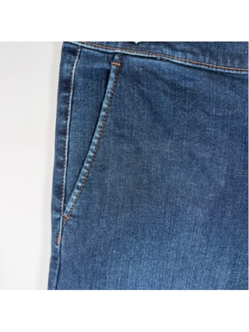J. McLaughlin Wide Leg Jeans Dark Denim Stretch Buckle Bit Trouser Preppy Size 8 - Picture 6 of 12